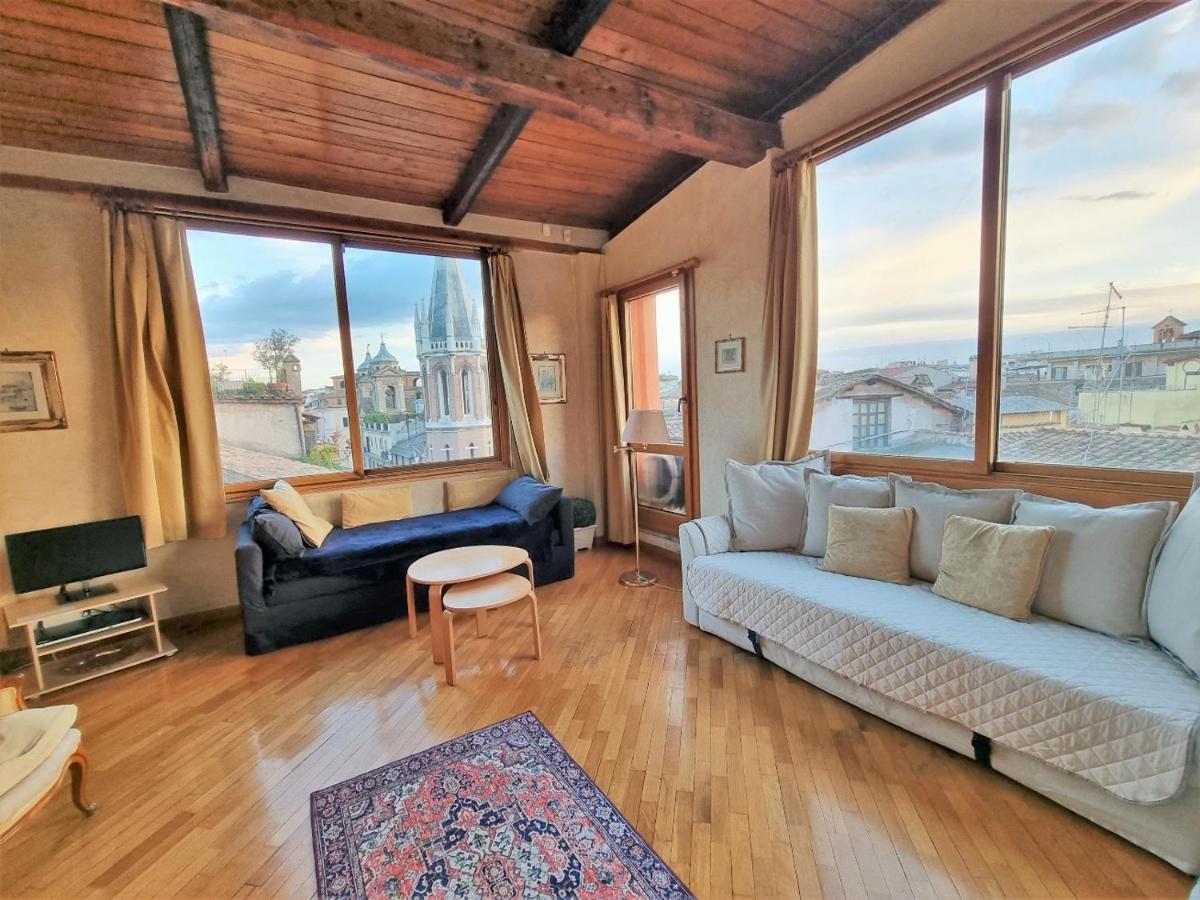 Amazing Panoramic Artist'S Loft Spanish Steps Rome Exterior photo